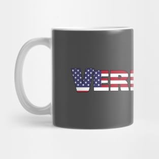 Vermont State Flag/ American Flag Logo Mug